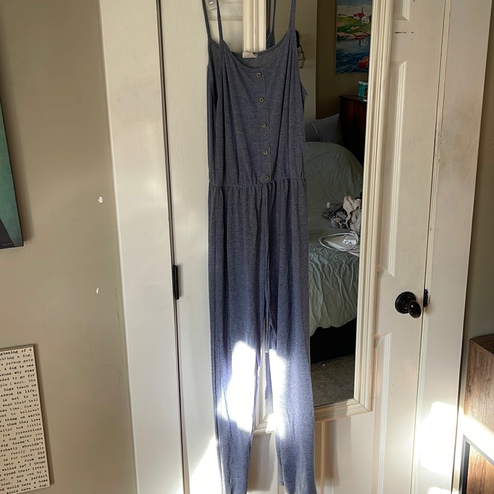 Heather blue jumpsuit